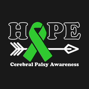 Hope - Cerebral Palsy Awareness Green Ribbon T-Shirt