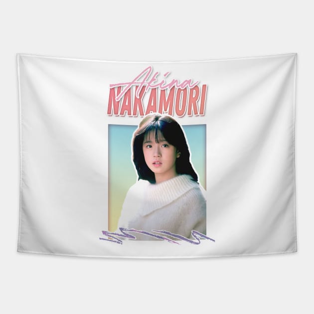 Akina Nakamori 中森明菜 // Retro J-Pop Fan Art Design Tapestry by DankFutura