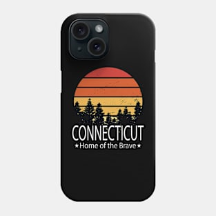 Connecticut, Home of the brave, Connecticut State Phone Case