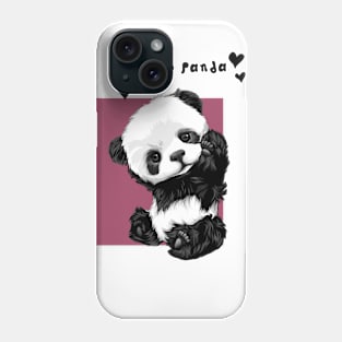 Little cute panda Phone Case