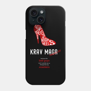 Krav Maga Women's Shirt Heel Kicks in High Heels Phone Case