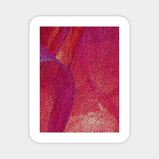 abstract contemporary design in many shades  of pink and purple Magnet by mister-john