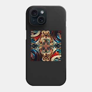 Geometric Pattern Vintage Phone Case