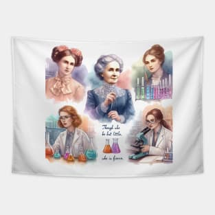 Pioneering Woman Scientist - Fierce Inspiration Tapestry