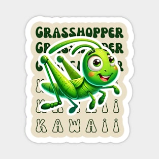 Kawaii Grasshopper Magnet