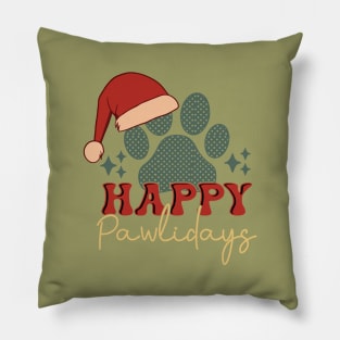 Happy Pawlidays Pillow