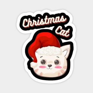 Christmas Cat Magnet