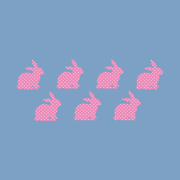 Whoa, baby! Pink Bunny Wallpaper by Heyday Threads