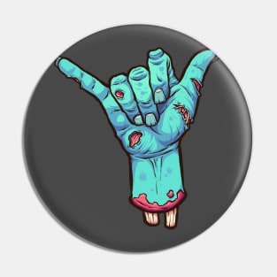 Hang loose zombie Pin