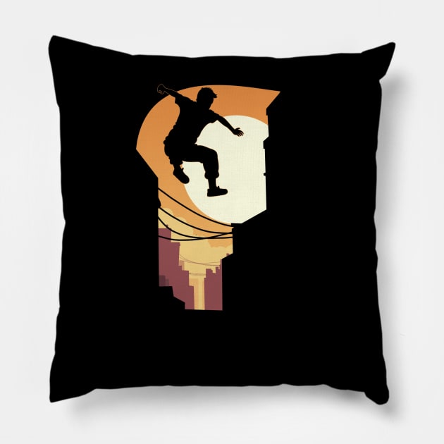 Parkour and Freerunning Pillow by Bazdelius