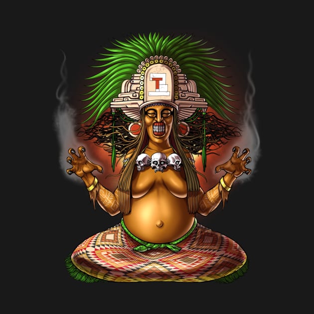 Aztec Mythology Deity Cihuateteo by underheaven