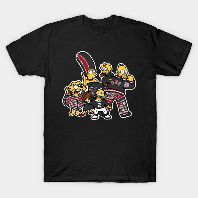 The Simpsons Atlanta Falcons Atlanta Falcons T Shirt Teepublic Uk