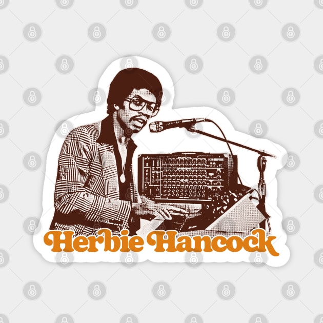 Herbie Hancock ----- Retro Jazz Design Magnet by unknown_pleasures