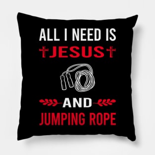 I Need Jesus And Jump Jumping Rope Rope Skipping Pillow