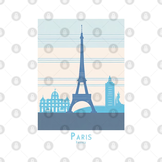 Minimalist Paris Skyline Art - Elegance and Simplicity by POD24