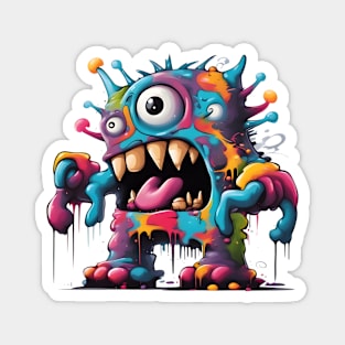 Color Monster - Graffiti Street Art Magnet