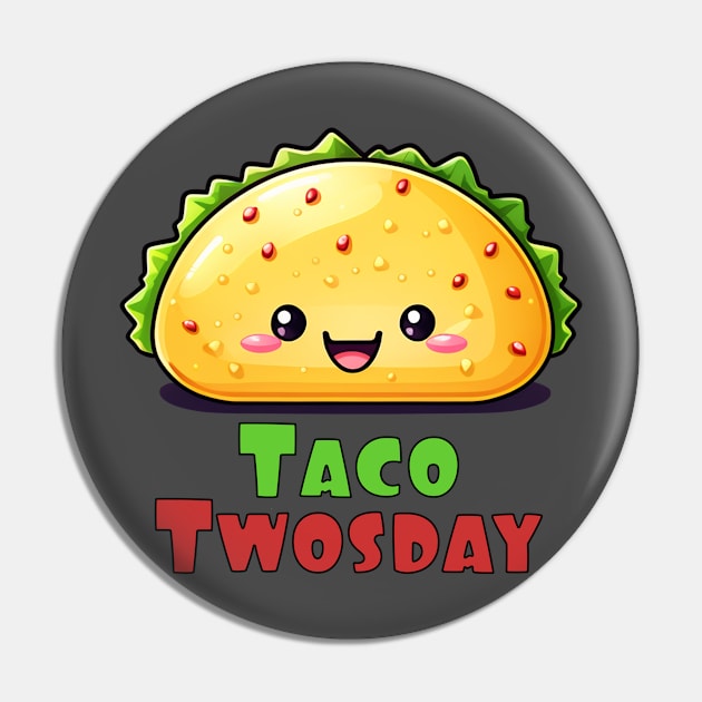 Taco twosday cute kawaii design Pin by Edgi