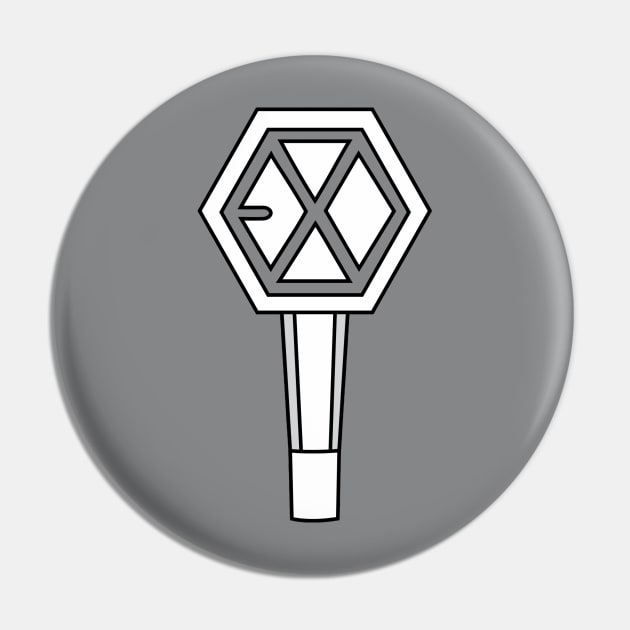 EXO WHITE LIGHTSTICK Pin by kwaii