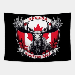 Canada Not For Sale Canada Pride Moose Tapestry