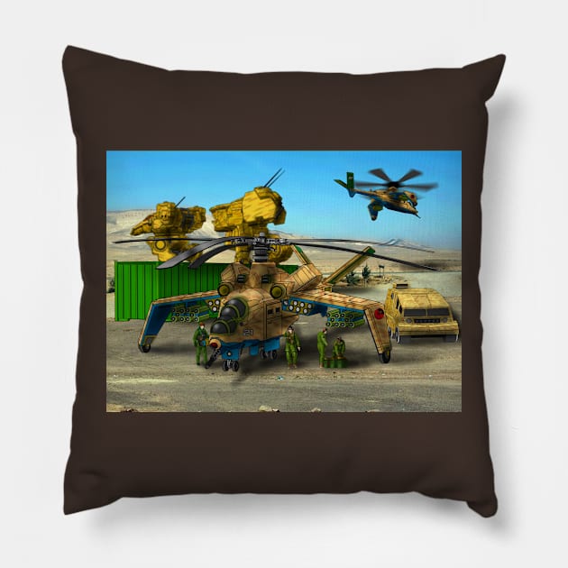 Thorntail Attack Helicopter Pillow by Oswald's Oddities