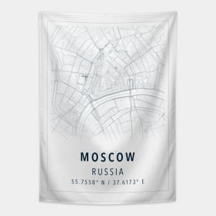 moscow russia map Tapestry