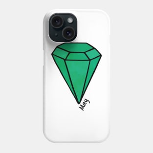 May Emerald Birthstone Phone Case