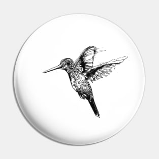 Hummingbird Ink Drawing Pin