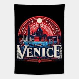 Venice Travel Retro Tapestry