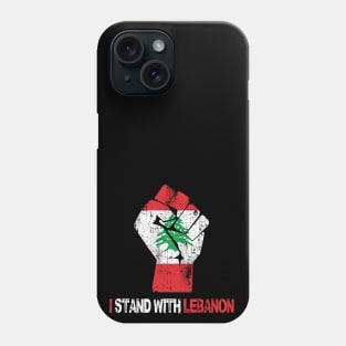 i stand with lebanon freedom co Phone Case