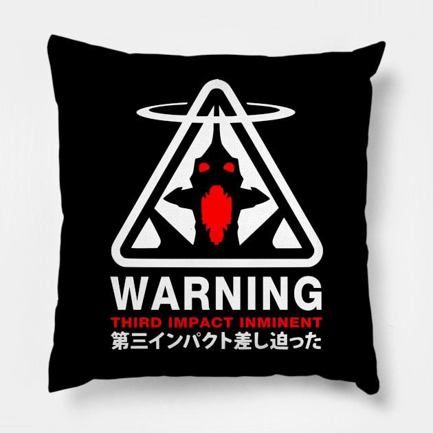 Evangelion Third Impact Pillow by BlackWhiteRed