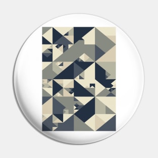 Blue and Grey Bauhaus Pin