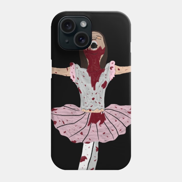 ABIGAIL (vampire ballerina) (painted) Phone Case by Moonsong