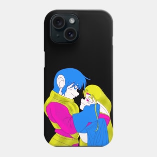 parn and deedlit embracing 80s color halftone Phone Case