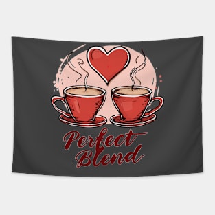 Perfect Blend - Love Valentine's Day Lover Couple Cute Funny Tapestry