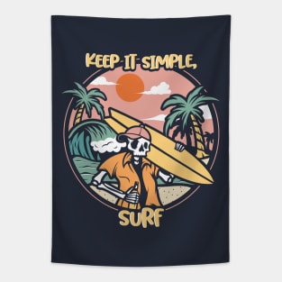 K.I.S.S (Keep It Simple, Surf) Tapestry