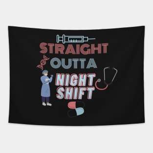 Straight Outta NIghtshift Tapestry