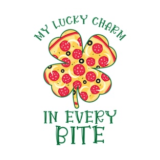 St. Patrick's Day Fast Food Shamrock Pizza Lucky Charm T-Shirt