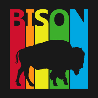 Cute Animal Rainbow Bison T-Shirt