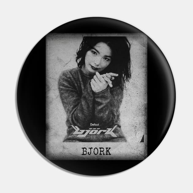 Bjork - Debut // Minimalist Fanart Pin by j.adevelyn