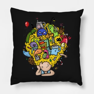 bad hair day Pillow