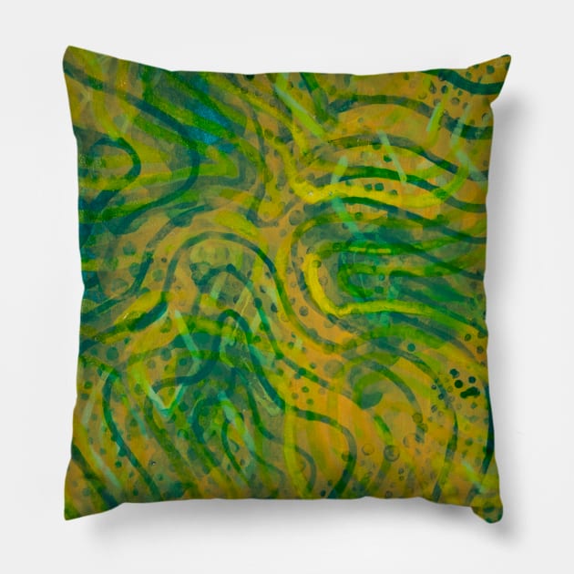 Croak Design Pillow by O. Rae