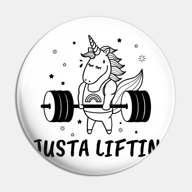 Justa liftin unicorn Pin by crazytshirtstore