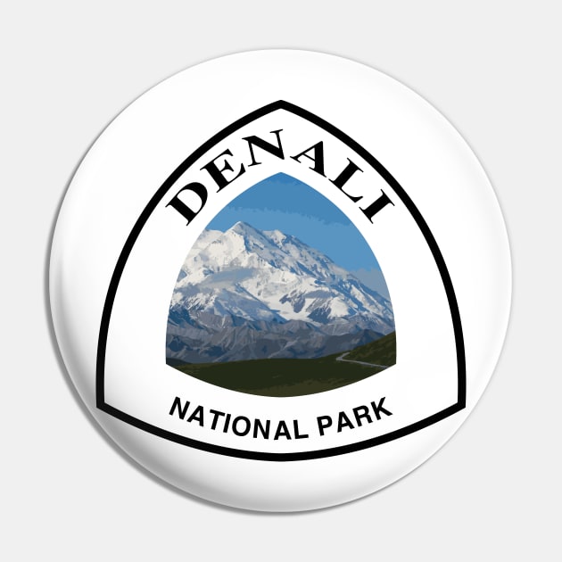 Denali National Park shield Pin by nylebuss