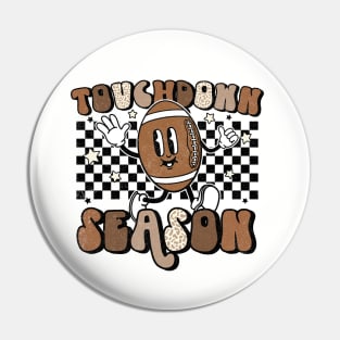 Retro football touchdown Pin