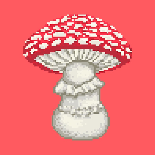 Pixel Fly Agaric by Rivkah