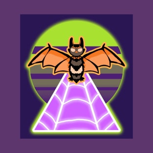 Rad Synth Halloween Bat T-Shirt