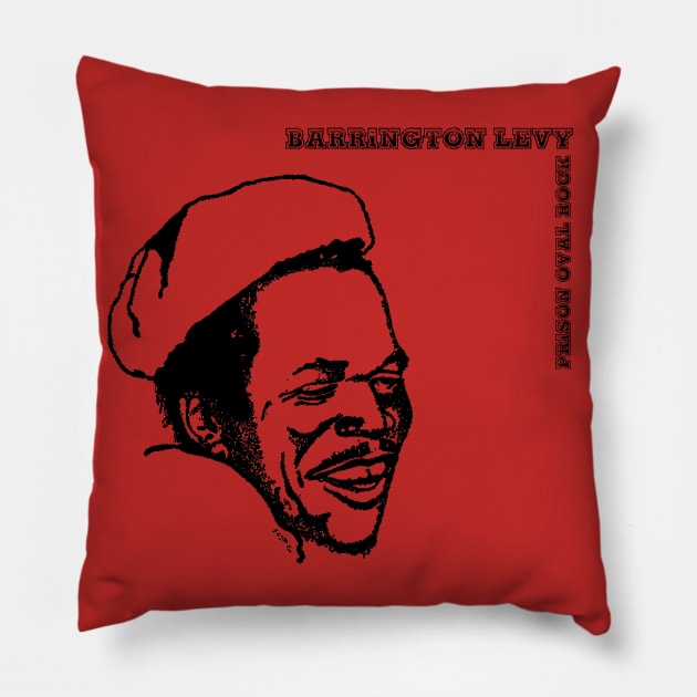 PRISON OVAL ROCK - BARRINGTON LEVY Pillow by lesgondes