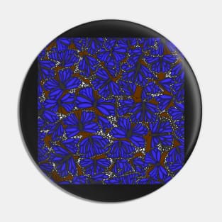 Indigo Butterflies Pin