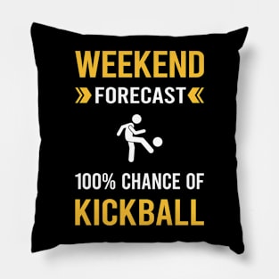Weekend Forecast Kickball Pillow
