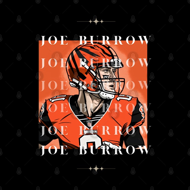 joe burrow cute graphic design by Nasromaystro